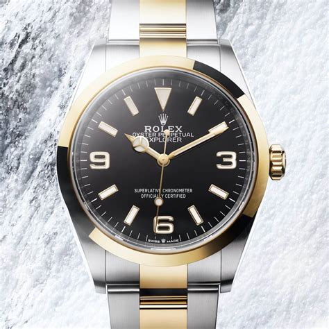 rolex explorer two-tone|rolex explorer 1 36mm 124270.